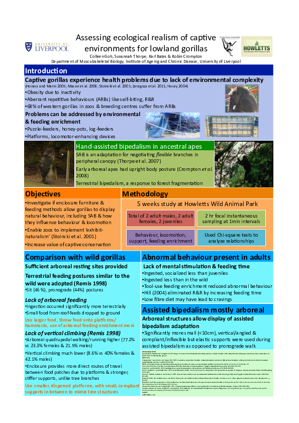 (PDF) EFP 2013 Poster Presentation - Assessing ecological realism of ...