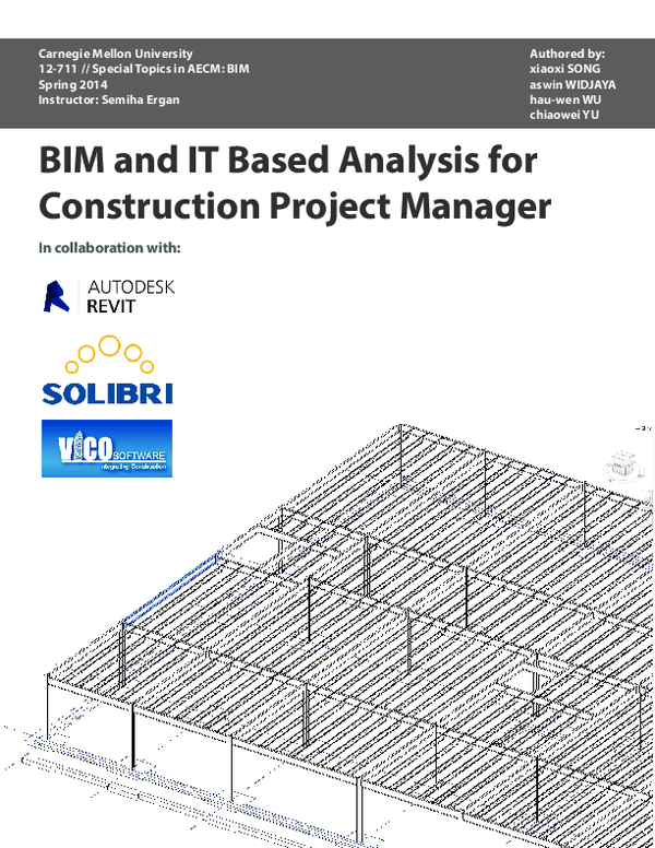 (PDF) BIM and IT Based Analysis for Construction Project Manager