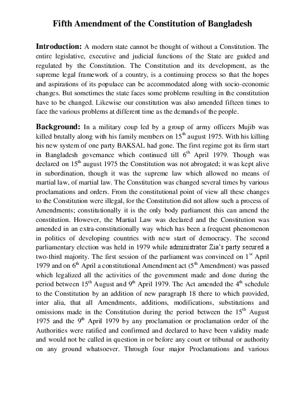 The amendments in order picture