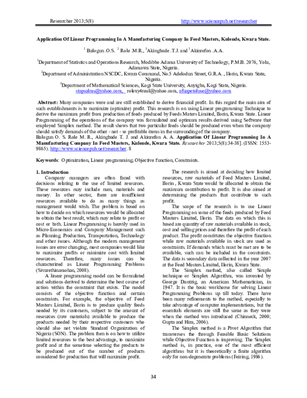 degeneracy in linear programming example