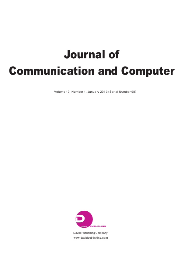(PDF) Journal of Communication and Computer（Issue 1，2013）