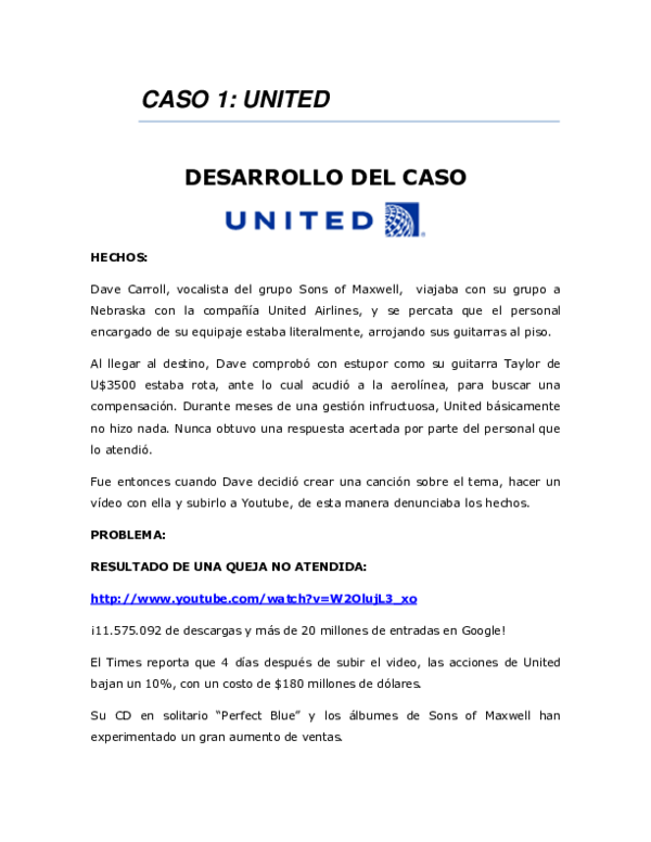 PDF) CASOS UNITED Y MOLESKINE. MAURICIO PEÑA RIVEROS. | Mauricio peña -  Academia.edu