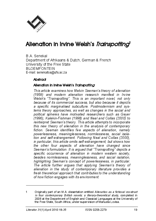 Research paper trainspotting picture