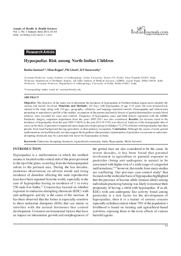 Hypospadia health essay 05 image