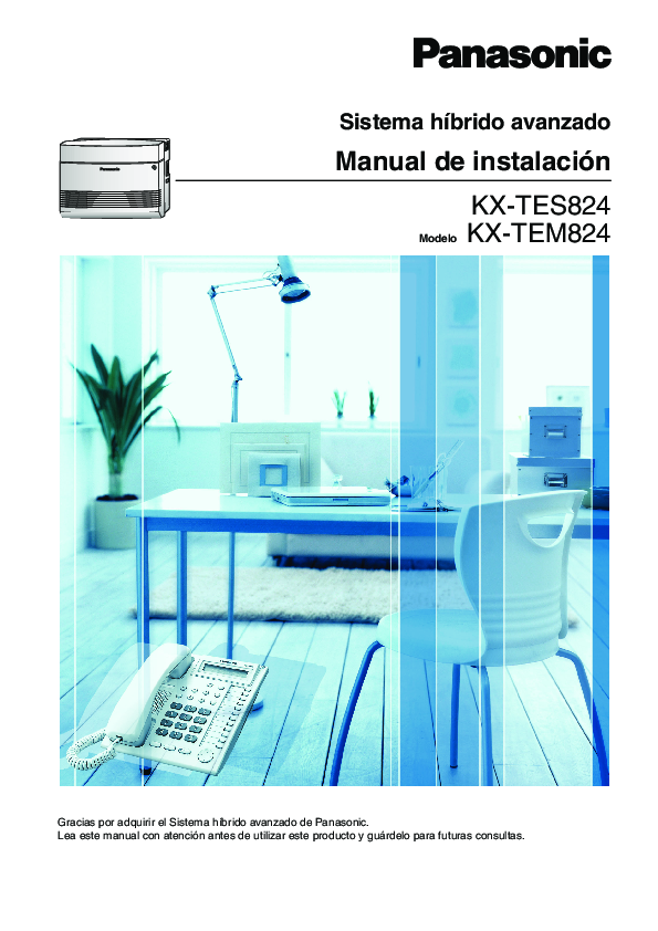 (PDF) Manual instalacion centralita telefonica analogica panasonic KX