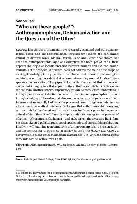 Anthropomorphism essays 08 picture