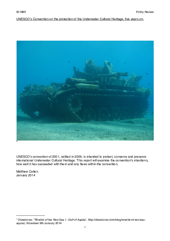 (PDF) UNESCO's Convention on the protection