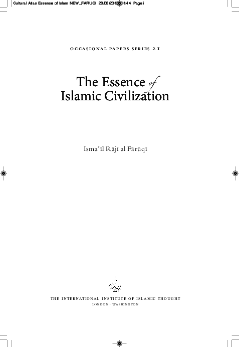 (PDF) The Essence of Islamic Civilization - Ismail Raji al Faruqi