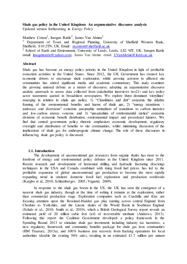 Shale gas production image