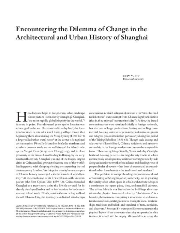(PDF) "Encountering the Dilemma of Change in the Architectural and ...