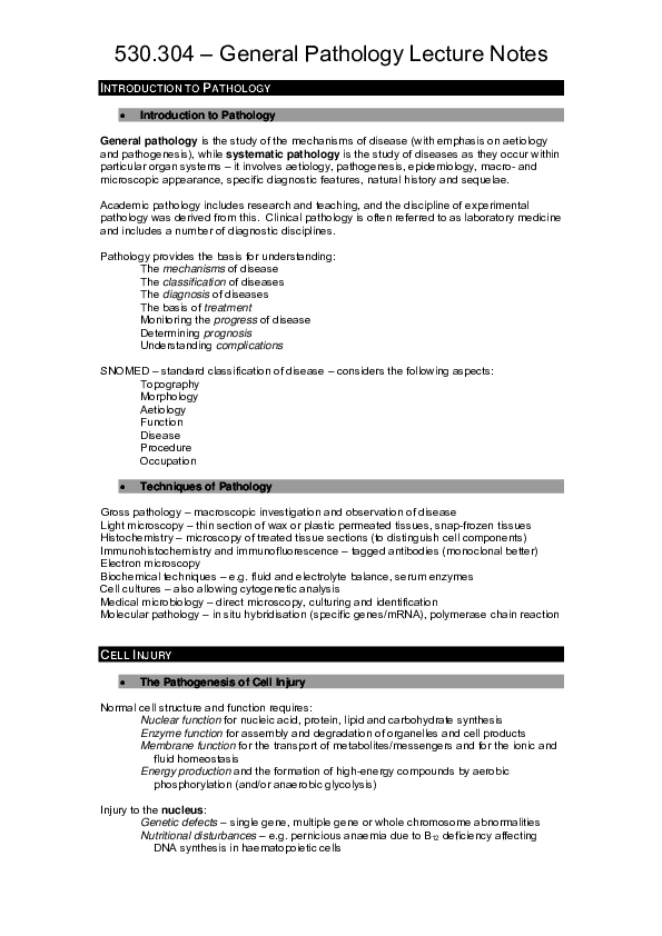 protein structure and function lecture notes