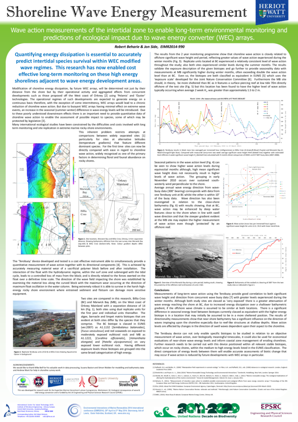 (PDF) Shoreline Wave Energy Measurement EIMR'14 Poster Robert A