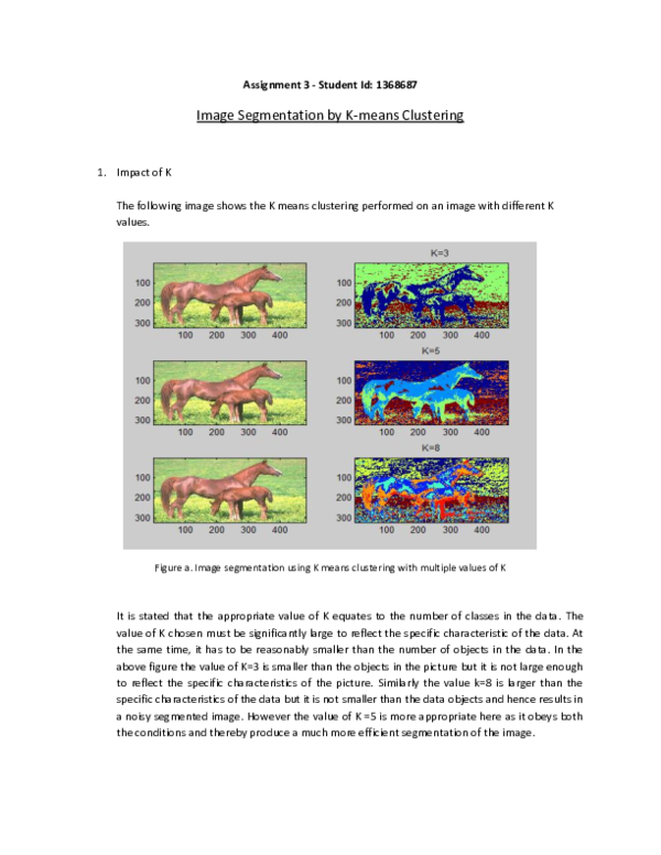 (DOC) Assignment 3 -Student Id: 1368687 Image Segmentation by K-means ...