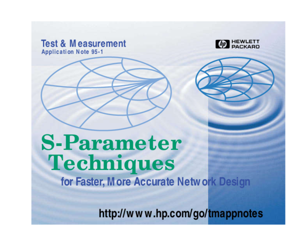 (PDF) S-Parameter Techniques by HP (application Note)