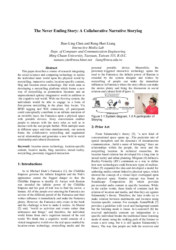 (PDF) Ics2006 The Never Ending Story Final RungHuei Liang Academia.edu