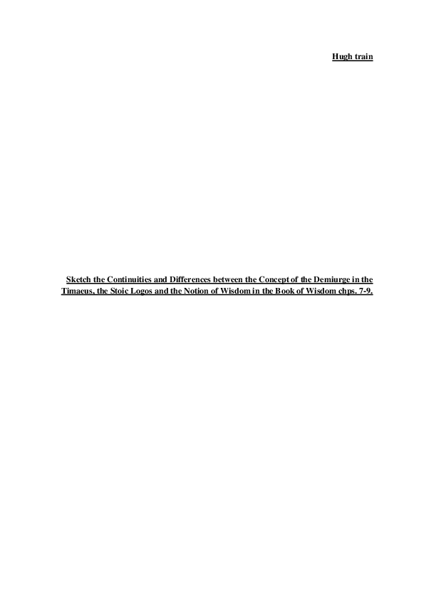 (DOC) Sketch the Continuities and Differences between the Concept of ...