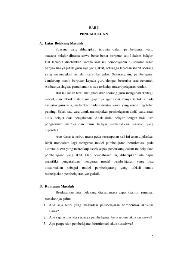 Pertanyaan Tentang Strategi Pembelajaran Berorientasi