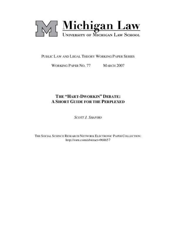 Hart-dworkin debate slideshare image