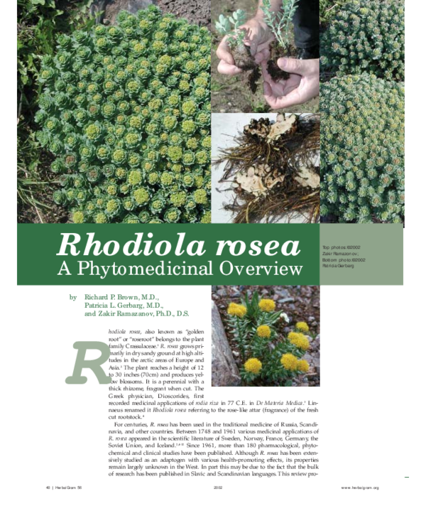 PDF) RHODIOLA