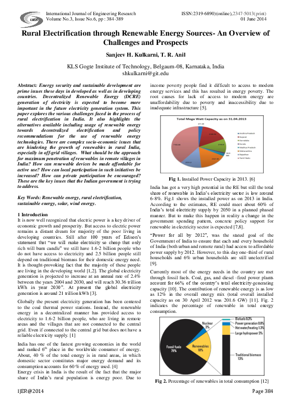 (PDF) Rural Electrification through Renewable Energy Sources- An ...