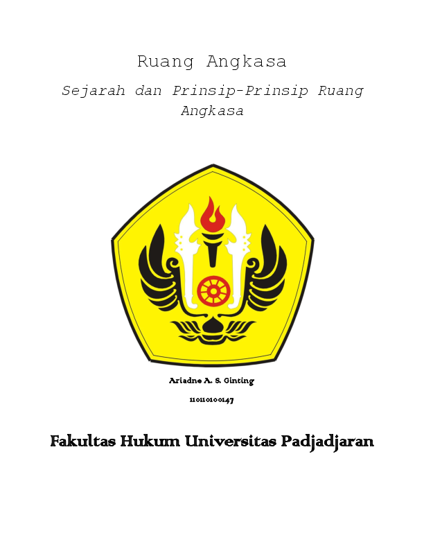 (DOC) HUKUM UDARA DAN RUANG ANGKASA - Ruang Angkasa Sejarah dan Prinsip