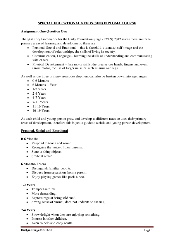 (DOC) Child Development