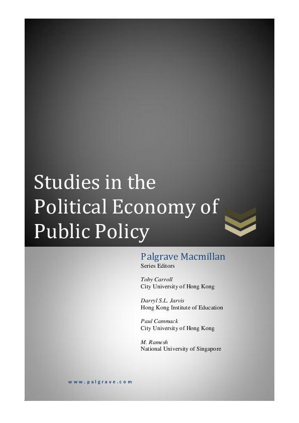(PDF) Studies in the Political Economy of Public Policy (Palgrave ...