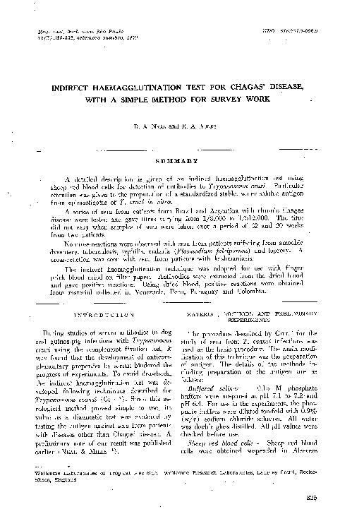 Pdf 1 Indirect Haemagglutination Test Jose Gerardo Martinez Tovar Academia Edu