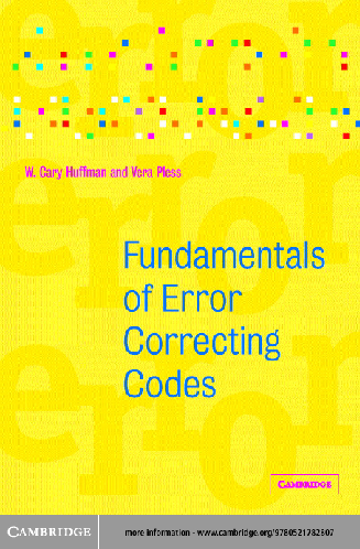 mn PDF) Fundamentals of Error-Correcting Codes - W. Cary Huffman