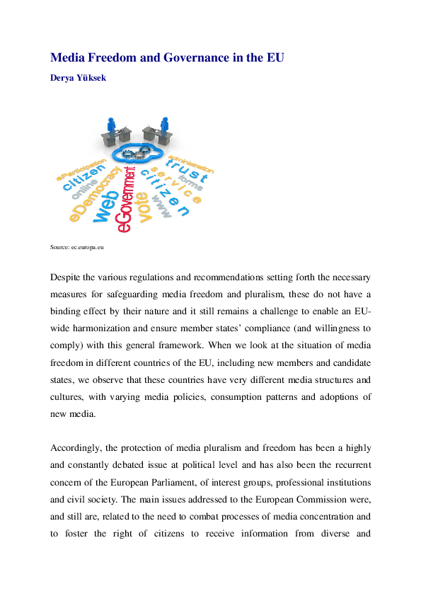 (PDF) Media Freedom and Governance in the EU - false perceptions of law ...