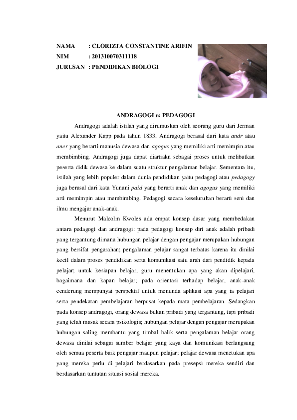 (PDF) Jurnal Belajar dan Pembelajaran 11 | Clorizta  