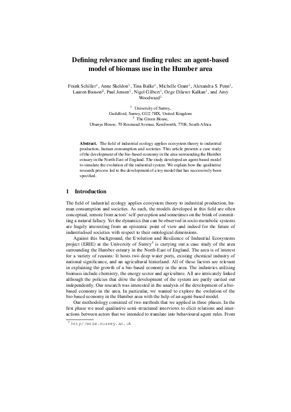 (PDF) Defining relevance and finding rules an agentbased model of