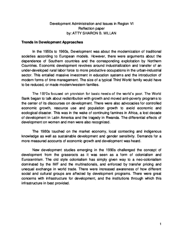 (DOC) Development Administration and Issues in Region VI