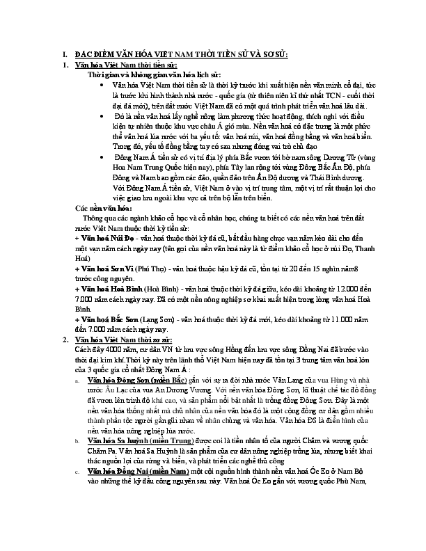 First page of “CƠ SỞ VAN HOA VIỆT NAM”