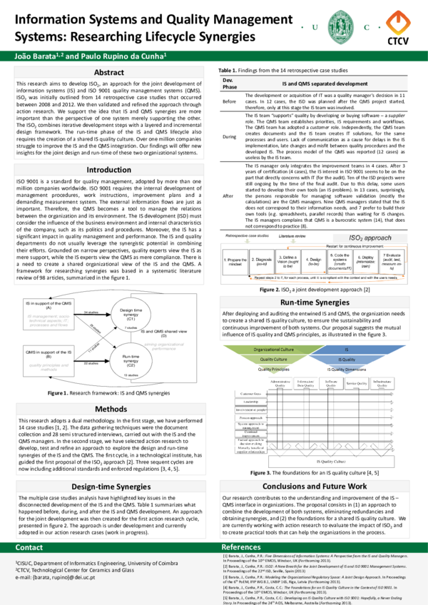 (PDF) Information Systems and Quality Management Systems: Researching ...