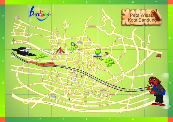 Bandung Tourism Map
