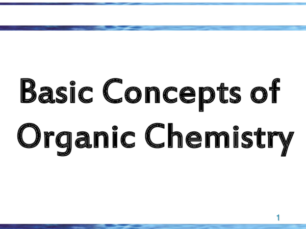 (PPT) Ch1 Basic concepts Organic sem1