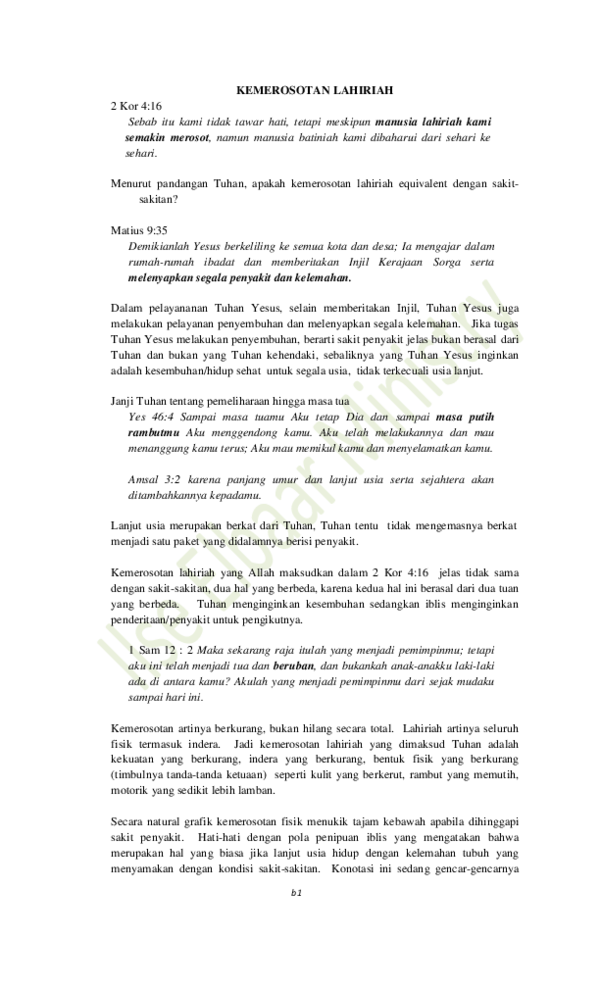 (DOC) KEMEROSOTAN LAHIRIAH