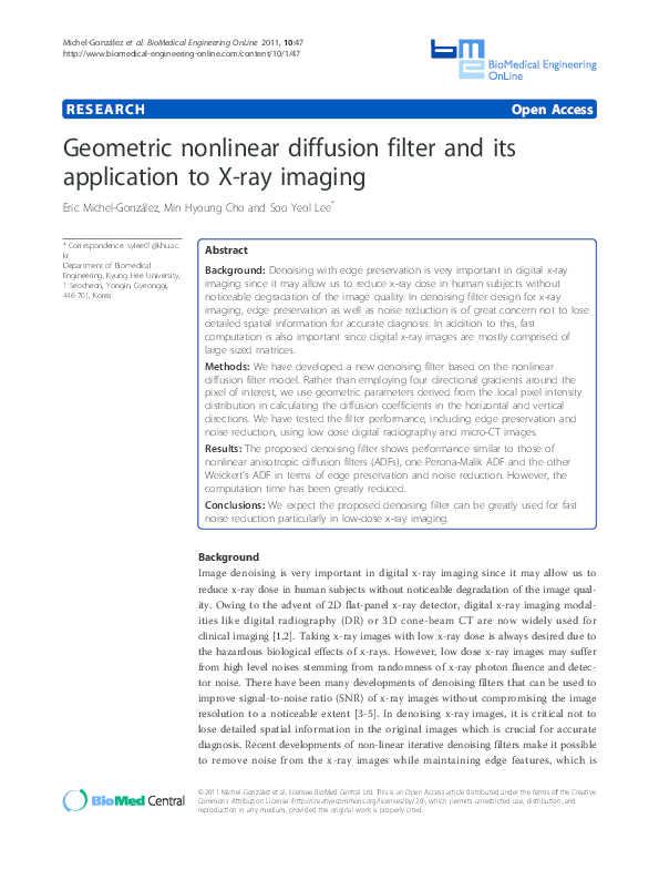 (PDF) Geometric nonlinear diffusion filter and its application to x-ray ...