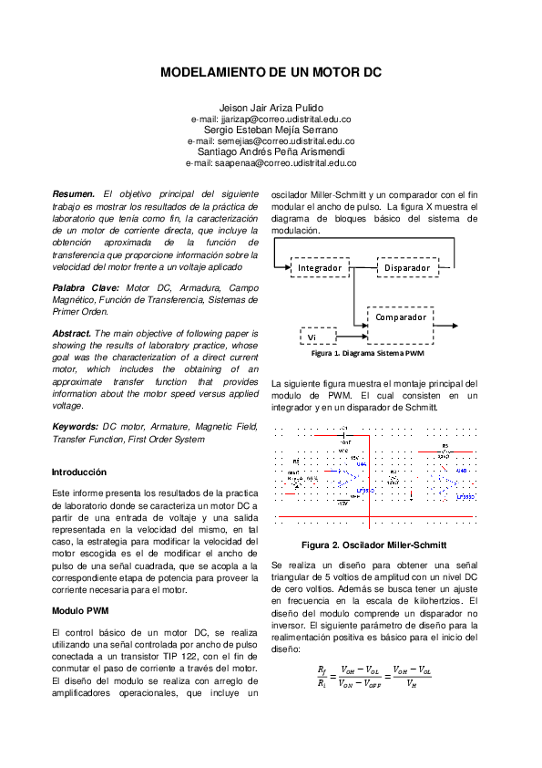 (DOC) MODELAMIENTO DE UN MOTOR DC