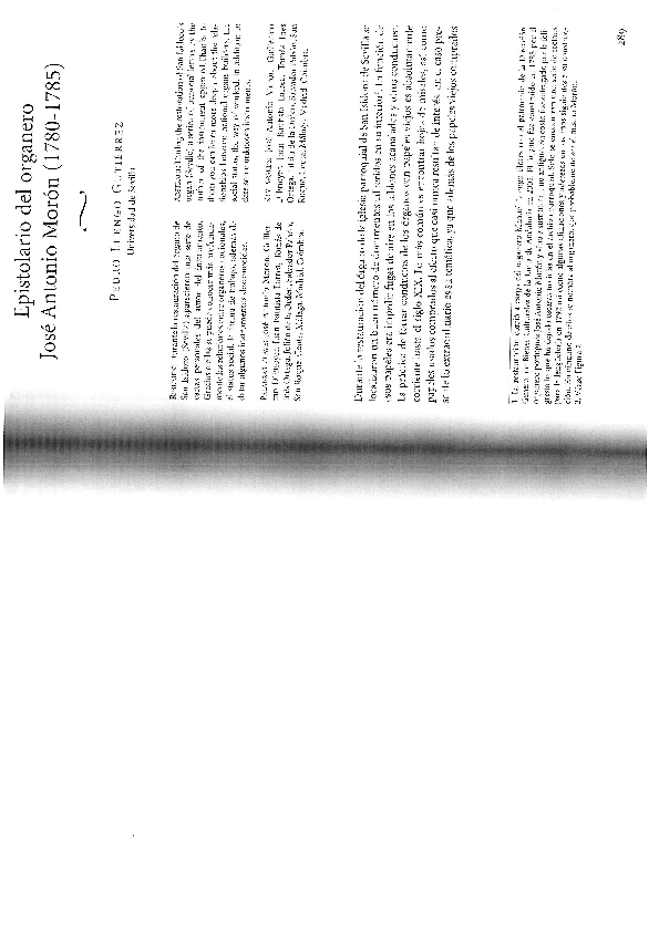 (PDF) Epistolario del organero José Antonio Morón (17801785)