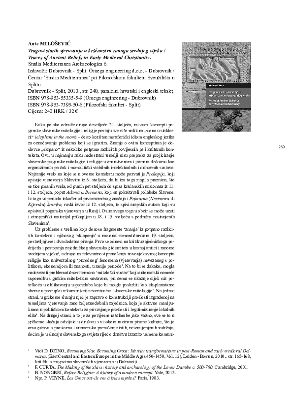 (PDF) Review of Ante Milošević, 
