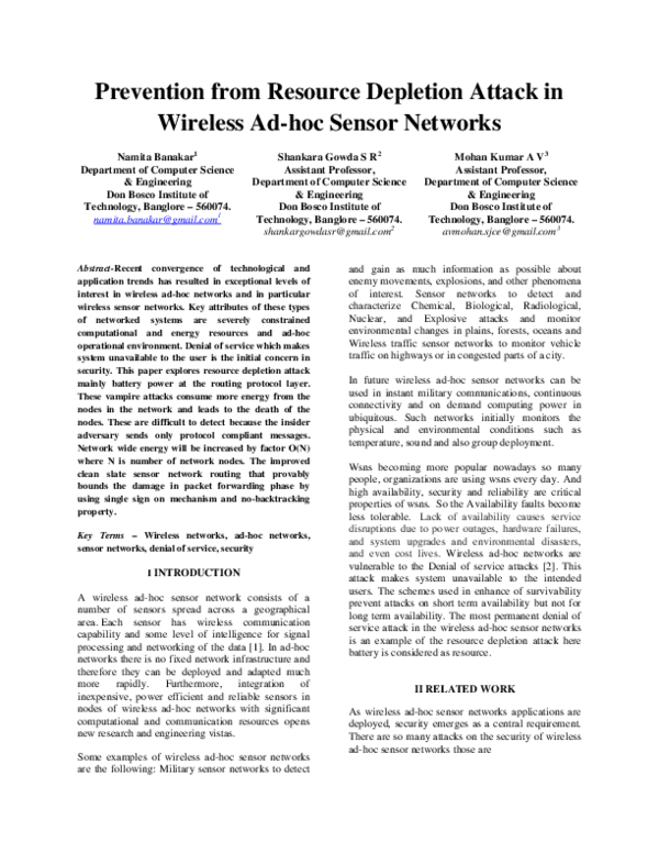 AD HOC AND SENSOR NETWORKS PDF