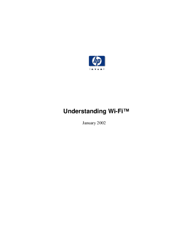 (PDF) Understanding Wi-Fi