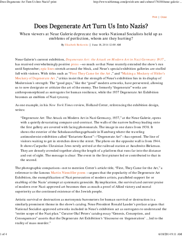 Writing a review of an exhibition image