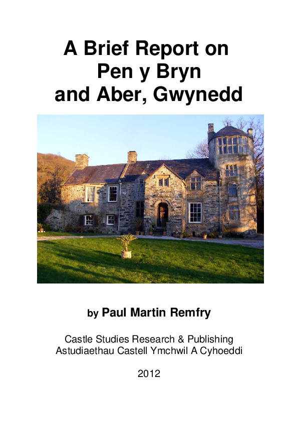 (PDF) A Report on Aber llys and castles of Gwynedd Paul Remfry