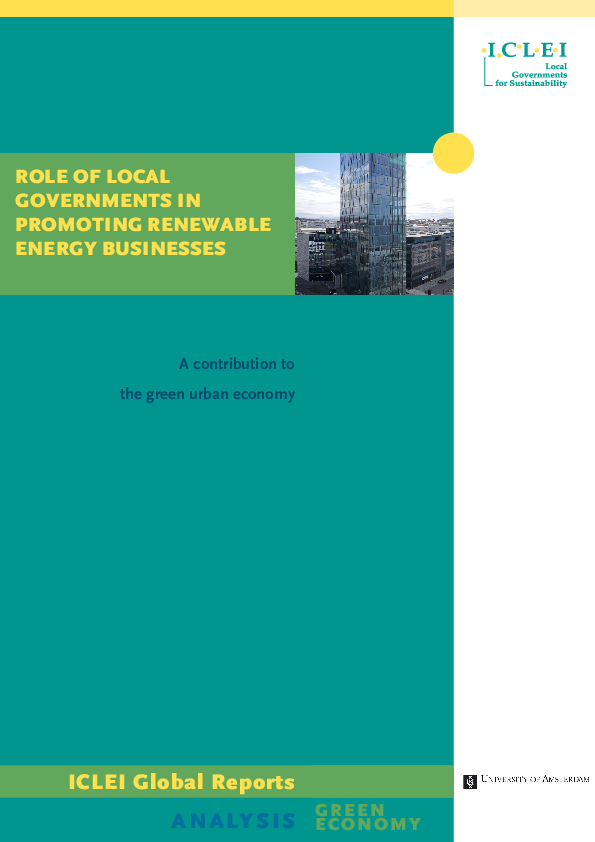 (PDF) Role of Local Governments in Promoting Renewable Energy Businesses