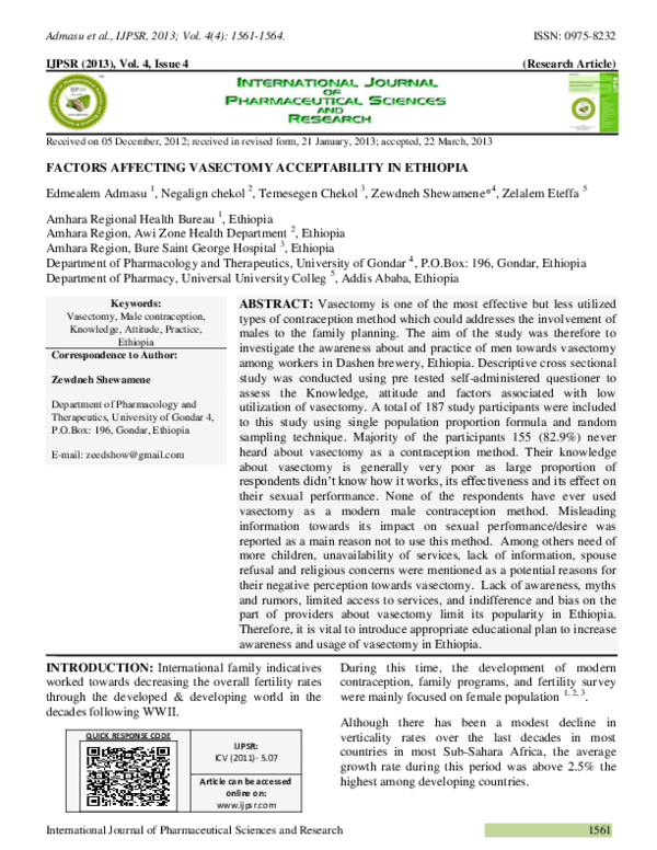 Thesis on vasectomy picture