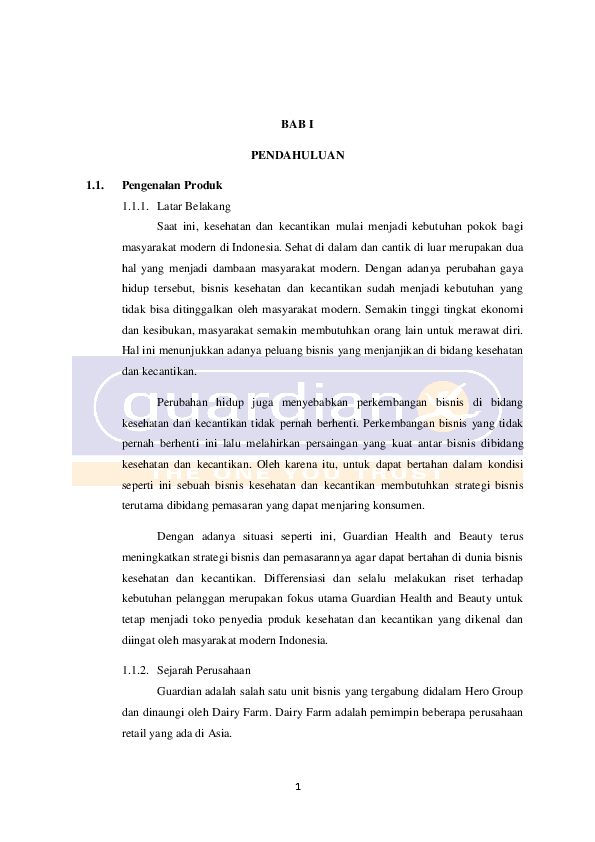 Doc Makalah Riset Marketing Guardian Rizky Ardani Academia Edu