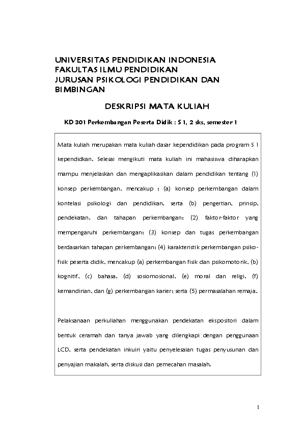 Pdf Universitas Pendidikan Indonesia Fakultas Ilmu Pendidikan Jurusan